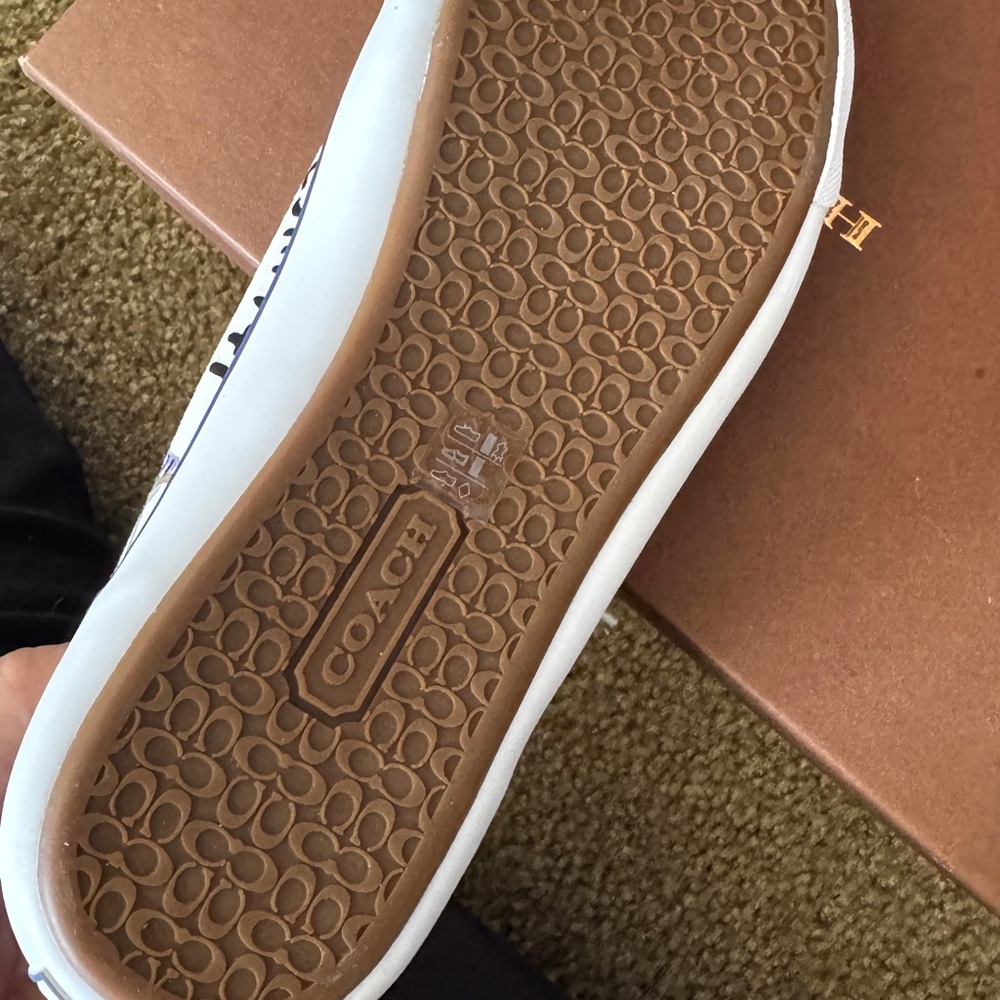 Coach barrett poppy scribble flower print Sneakers NWT - Picture 4 of 8